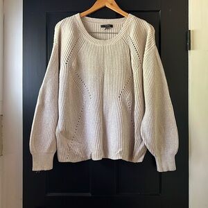 Banana Republic oversize cream sweater
